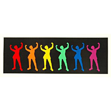 rainbow babes sticker - black